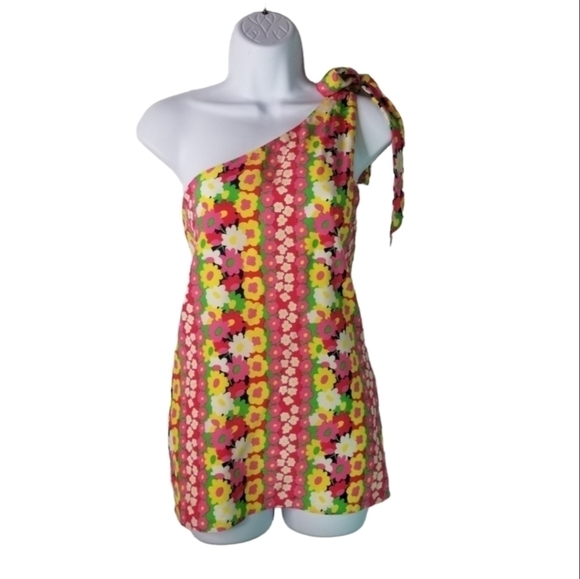 Lilly Pulitzer Roe silk one shoulder top - Picture 1 of 9